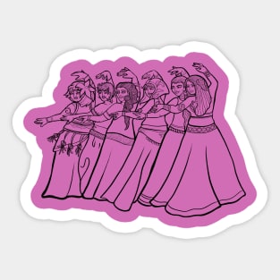 Belly Dancers Sticker